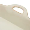 Fuente rectangular beige 30cm