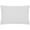 Funda de almohada blanca de algodón percal 50x70cm