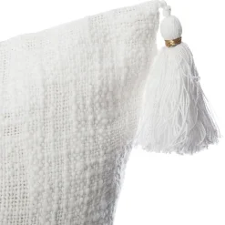 Funda de almohada SLUB blanca 40x40cm