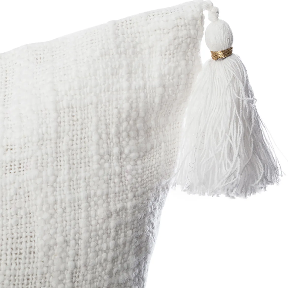 Funda de almohada SLUB blanca 40x40cm