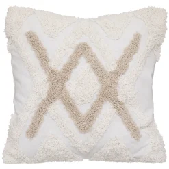Funda De Almohada Tuft Marfil 40x40cm