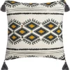 Funda De Cojín Con Decoración Azteca