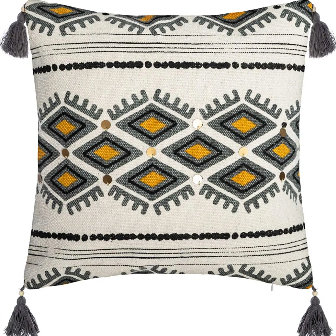 Funda De Cojín Con Decoración Azteca
