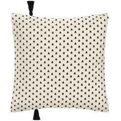 Funda De Cojín Visage Marfil Y Negro 40x40cm