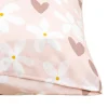 Funda nórdica y almohada BILLIE rosa de algodón