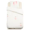 Funda nórdica y almohada TUFY rosa de algodón