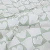 Funda nórdica y funda de cojín corazón 200x140cm