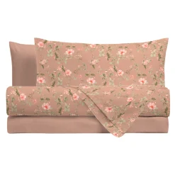 Funda nórdica y 2 fundas de almohada PAULINE beige