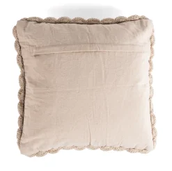 Funda para cojín OLIVIA de algodón beige