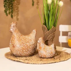 Gallina decorativa LINDA beige 20cm