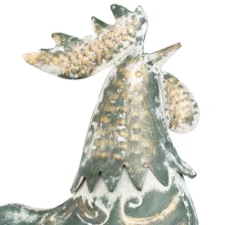 Gallo decorativo CONOR de metal 54cm