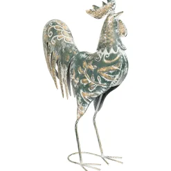 Gallo decorativo CONOR de metal 54cm