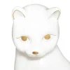 Gato Decorativo Mya Blanco De Cerámica