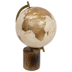 Globo terraqueo decorativo PAN de madera de mango