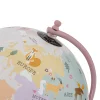Globo terráqueo con animales rosa 20cm