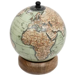 Globo terráqueo decorativo BE VINTAGE de madera