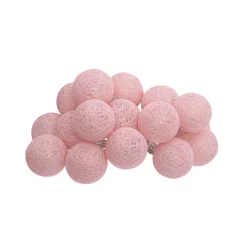 Guirnalda bolas led rosa