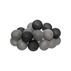 Guirnalda C/16 Bolas Led Grises 255Cm