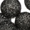 Guirnalda De 10 Bolas Led Negras 6Cm