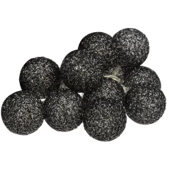 Guirnalda De 10 Bolas Led Negras 6Cm
