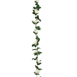 Guirnalda de rosas blancas NAKI 230cm