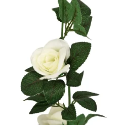 Guirnalda de rosas blancas NAKI 230cm