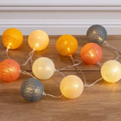 Guirnalda luminosa 10 bolas led 175cm