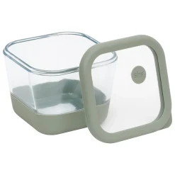 Hermético cuadrado SILIGLASS gris 0,8L