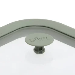 Hermético cuadrado SILIGLASS gris 0,8L
