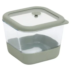 Hermético cuadrado SILIGLASS gris 0,8L