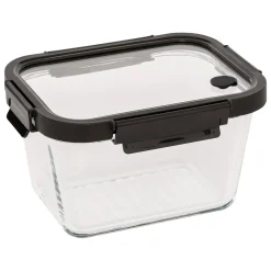 Hermético rectangular CLIPEAT de vidrio 1.8L