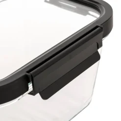 Hermético rectangular CLIPEAT de vidrio 1.8L