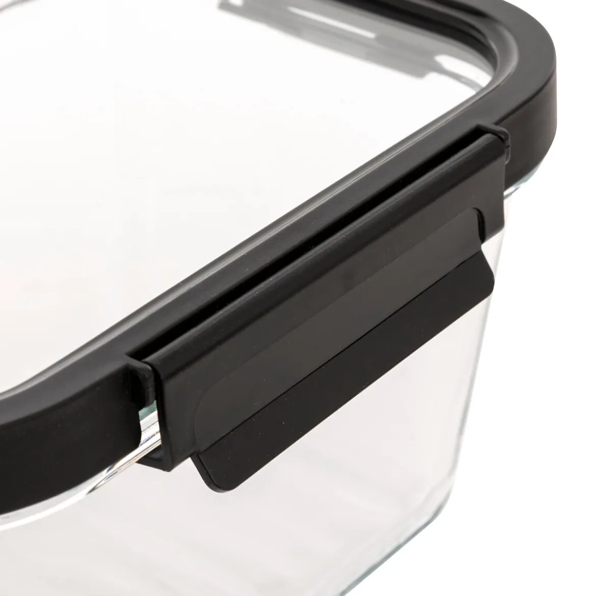 Hermético rectangular CLIPEAT de vidrio 1.8L