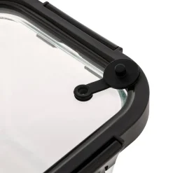 Hermético rectangular CLIPEAT de vidrio 1.8L