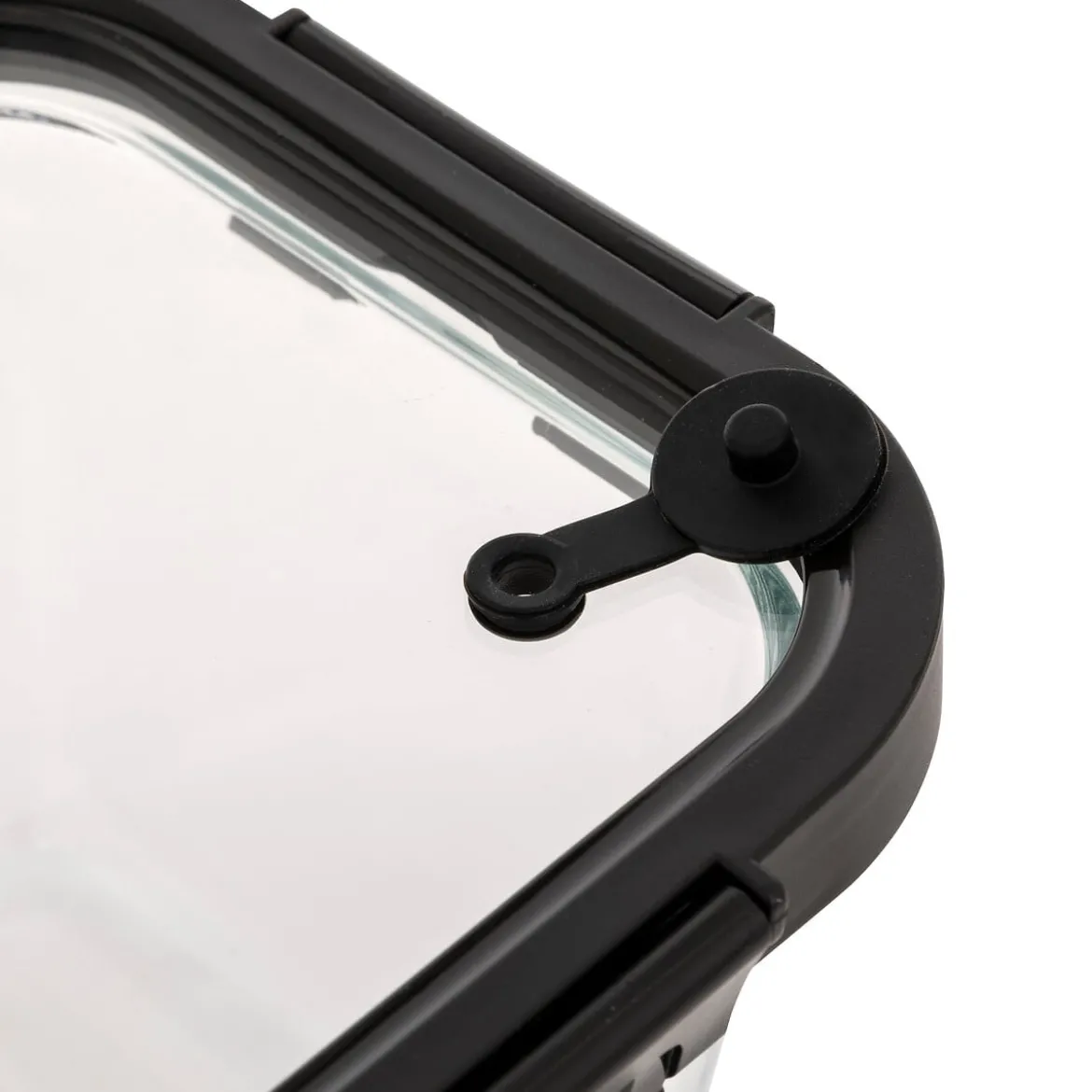 Hermético rectangular CLIPEAT de vidrio 1.8L
