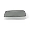 Hermético Rectangular C/Tapa Gris 2.2L