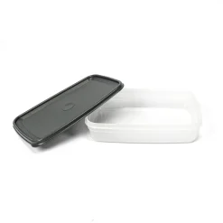 Hermético Rectangular C/Tapa Gris 2.2L