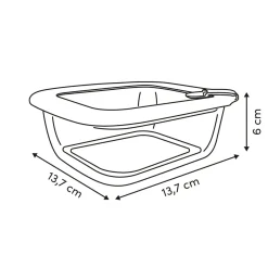 Hermético rectangular SILEAT 0,5L