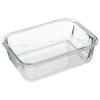 Hermético Rectangular Vidrio 0.9L