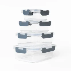 Hermético Rectangular Vidrio 0.37L