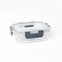 Hermético Rectangular Vidrio 0.37L