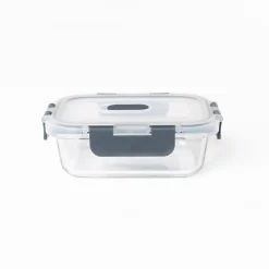 Hermético Rectangular Vidrio 0.37L