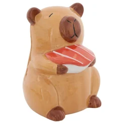 Hucha capibara marrón 15cm