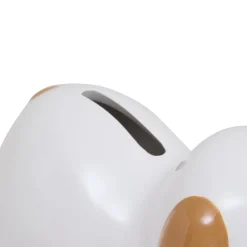 Hucha perro blanco y marrón 7cm
