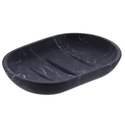 Jabonera Baño Negra Efecto Mármol