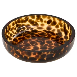 Jabonera DOTTY marrón D11cm