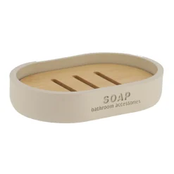 Jabonera wc poliresina beige
