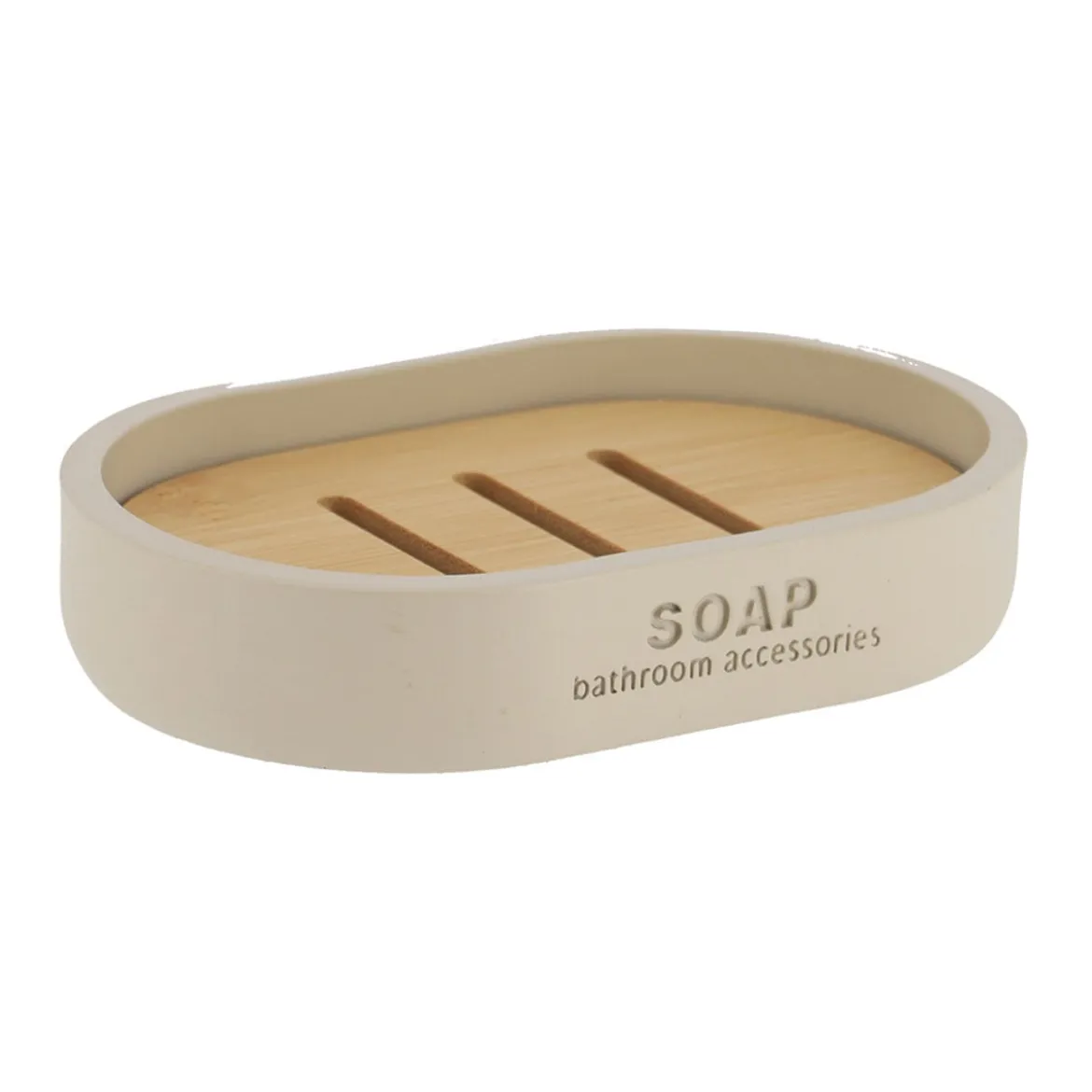 Jabonera wc poliresina beige
