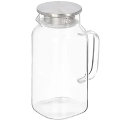 Jarra cuadrada con tapa acero 1.5L