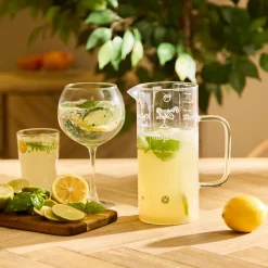Jarra transparente de vidrio 1.5L